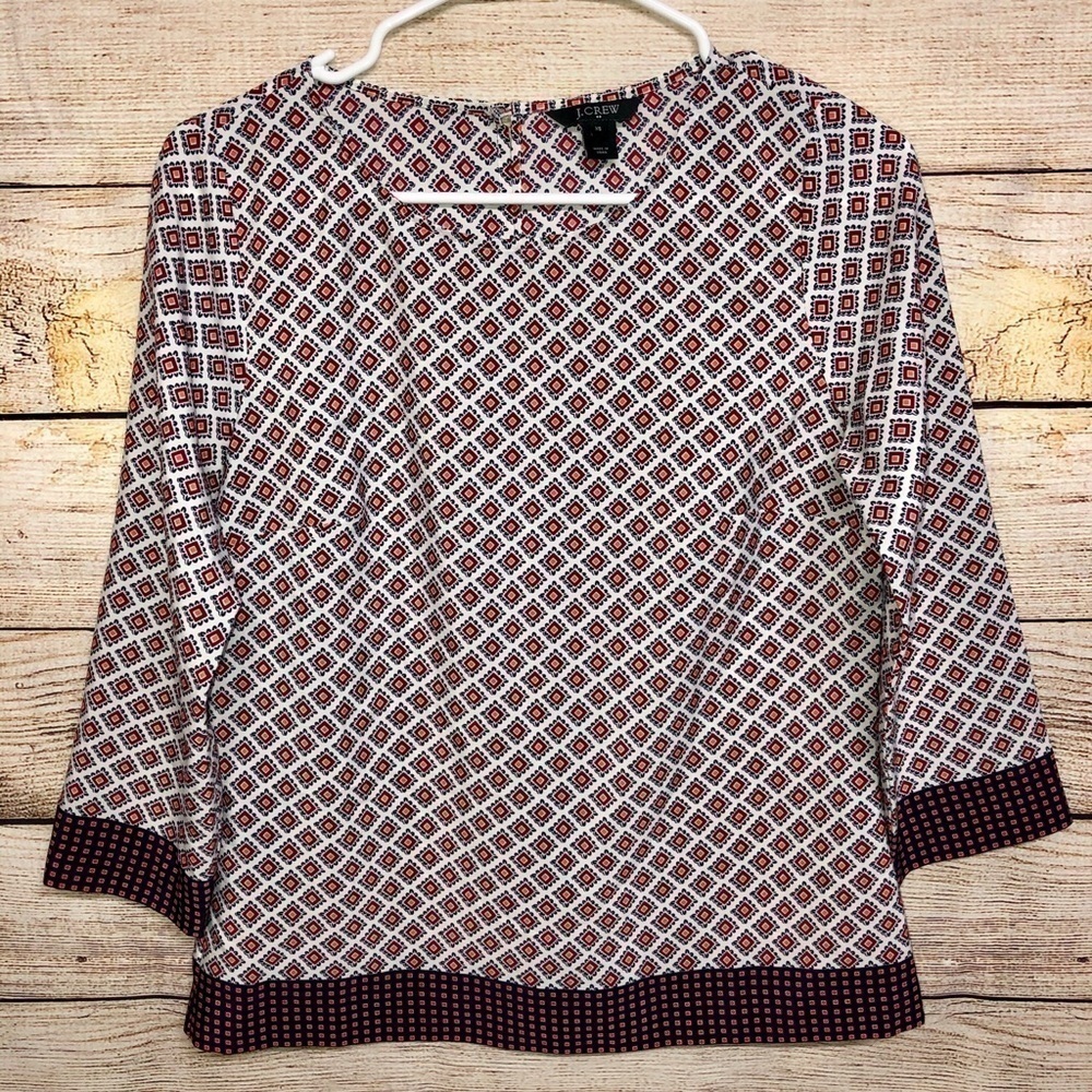 J. Crew Pattern Blouse